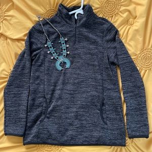 Boutique 1/4 zip pullover, no tags, fits like a medium.